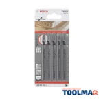 Hoja Caladora T101B X 5unid HCS Recto/Fino Especial limpio Madera 2608.667.305-000