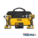 Taladro Percutor 1/2" + Atornillador de Impacto 1/4" 20V Xr Dewalt DCK287D2-B2