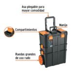 Caja para herramientas 3 en 1 con ruedas + Combo Taladro 1/2" 600W + Amoladora 4 1/2" 800W Truper - Imagen 10