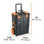 Caja para herramientas 3 en 1 con ruedas + Combo Taladro 1/2" 600W + Amoladora 4 1/2" 800W Truper - Imagen 11