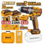 Taladro percutor 86 nm incluye baterías y cargador Ingco - Imagen 2