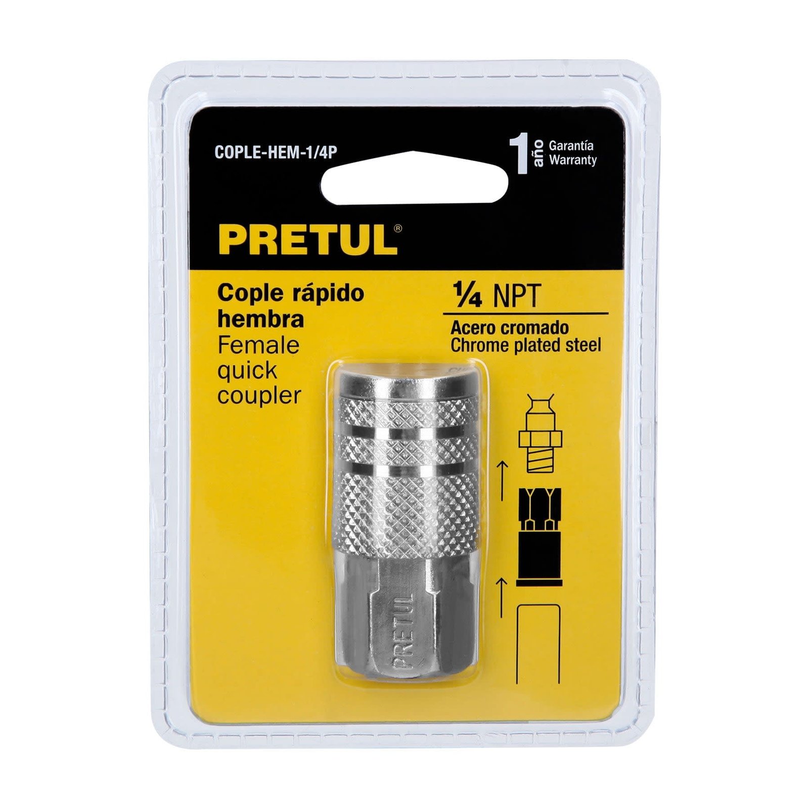 cople-hem-1-4p-e1-18320 Acople de acero con cuerda 1/4" NPT hembra Pretul - Imagen 1
