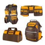 Kit 4 Porta Herramientas Ingco Chaleco + Mochila + Bolso + Cinturón