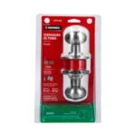 Cerradura tipo oval para baño, cromo mate, HERMEX 43450