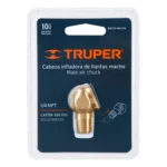 Cabeza infladora de llantas, macho, cuerda 1/4" NPT, TRUPER 19087