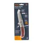 Navaja abatible 4-1/2" mango de madera, Truper 16981
