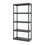 Estante plástico uso rudo 5 rep/cap. 70 Kg, 185x43x91,TRUPER EST-5 19943