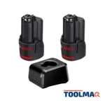 Kit 2 Baterías + Cargador Bosch 12V 2.0 Amperios Bosch 1600.A02.1KS-000