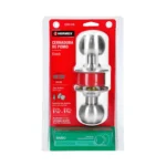Cerradura tipo esfera para baño, cromo mate, HERMEX 43462