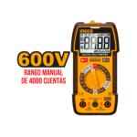 Multimetro digital 600V industrial Ingco - Imagen 3