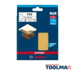 Lija para Orbital 1/4 Pliego Grano 60 10 und Bosch Expert 2608.900.891-000