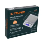 Báscula electrónica de precisión, de bolsillo, 500 g, Truper 102316