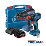 Taladro Percutor 1/2" 18V + Llave de Impacto 1/2"-1/4" + Bat 5.0Ah Bosch 0615.A00.1VH-000