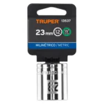Dado de 23 mm, 12 puntas, cuadro 1/2", Truper 13537