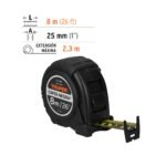 Wincha cinta negra 8 m cinta 25 mm Truper - Imagen 3