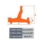 Kit Gata lagarto + Llave Cruz plegable + Triangulo de seguridad Truper - Imagen 4