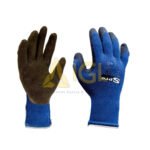 GUANTE RECUBIERTO TEJIDO / PALMA LATEX NEGRO (AZUL)