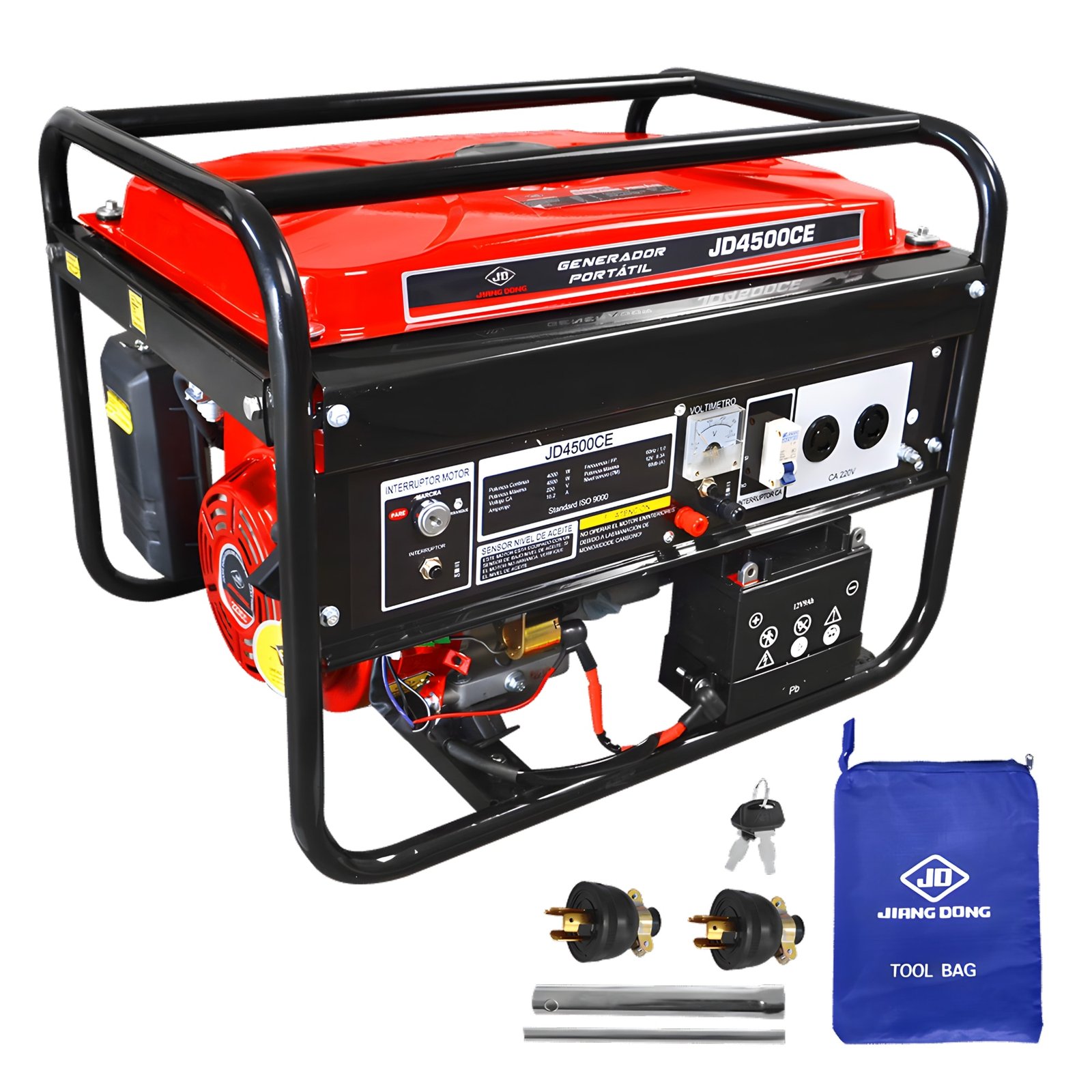 jd4500ce0274 Generador Gasolinero 4500W 4 Tiempos JiangDong - Imagen 1