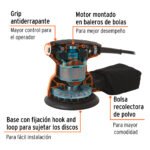 Combo sierra circular 1500w + caladora 750w + lijadora orbital 5" 260w Truper - Imagen 9