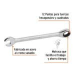 Llave mixta con ratchet 19 mm x 237 mm largo expert Truper - Imagen 3