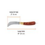 Cuchillo abatible universal 8´´ mango madera, Truper - Imagen 3