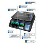 Balanza digital recargable soporta 40Kg Opalux - Imagen 4