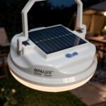 Lampara portatil recargable con panel Solar 500W Opalux - Imagen 2
