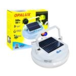 Lampara portatil recargable con panel Solar 500W Opalux - Imagen 6