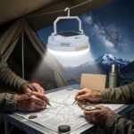 Lampara portatil recargable con panel Solar 500W Opalux - Imagen 3
