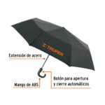 Paraguas sombrilla compacto plegable 100 cm Truper - Imagen 4