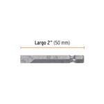 Estuche con 5 puntas planas de 1/4´´ largo 2´´, Truper Expert - Imagen 3
