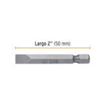 Estuche con 5 puntas planas de 5/16´´ largo 2´´, Truper Expert - Imagen 4