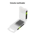 Estuche con 5 puntas torx T6 largo 2´´, Truper Expert - Imagen 2