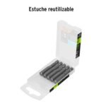Estuche con 5 puntas hexagonales de 8 mm largo 2´´, Expert Truper - Imagen 4