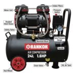 Compresor de aire silenciosa 24L x 1.6HP Rankor - Imagen 4