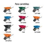 Llanta completa neumática 16'' incluye eje y baleros Truper - Imagen 4