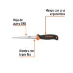 Serrucho de 6´´ para plafón y muros de yeso, Truper - Imagen 2