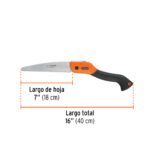 SERRUCHO PLEGABLE HOJA RECTA 7' MANGO PLASTICO - Imagen 3