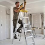 Escalera tipo tijera de aluminio 5 peldaños Stanley - Imagen 3