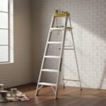 Escalera tipo tijera de aluminio 5 peldaños Stanley - Imagen 2