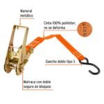 Juego de 2 sujetadores con ratchet carga máxima 1125 kg Truper - Imagen 2