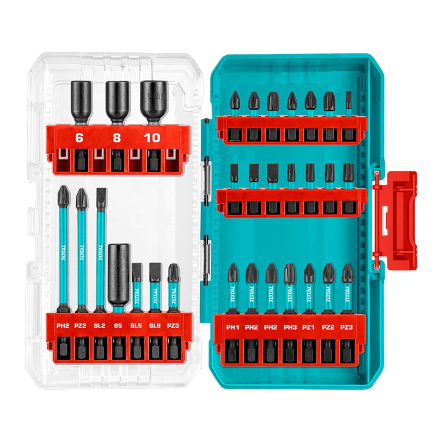 tacsdl11306-50880 Set de Puntas para Destornillador de Impacto 31pz Total - Imagen 1