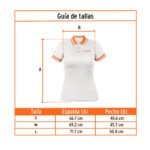 Polo camisero dry fit blanco, para dama Truper TALLA S - Imagen 2