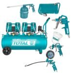 Compresora de Aire Silenciosa 100 Litros + Kit compresora 5pcs Total