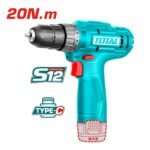 Taladro Atornillador 12v 20nm + Batería tipo C Total - Imagen 2
