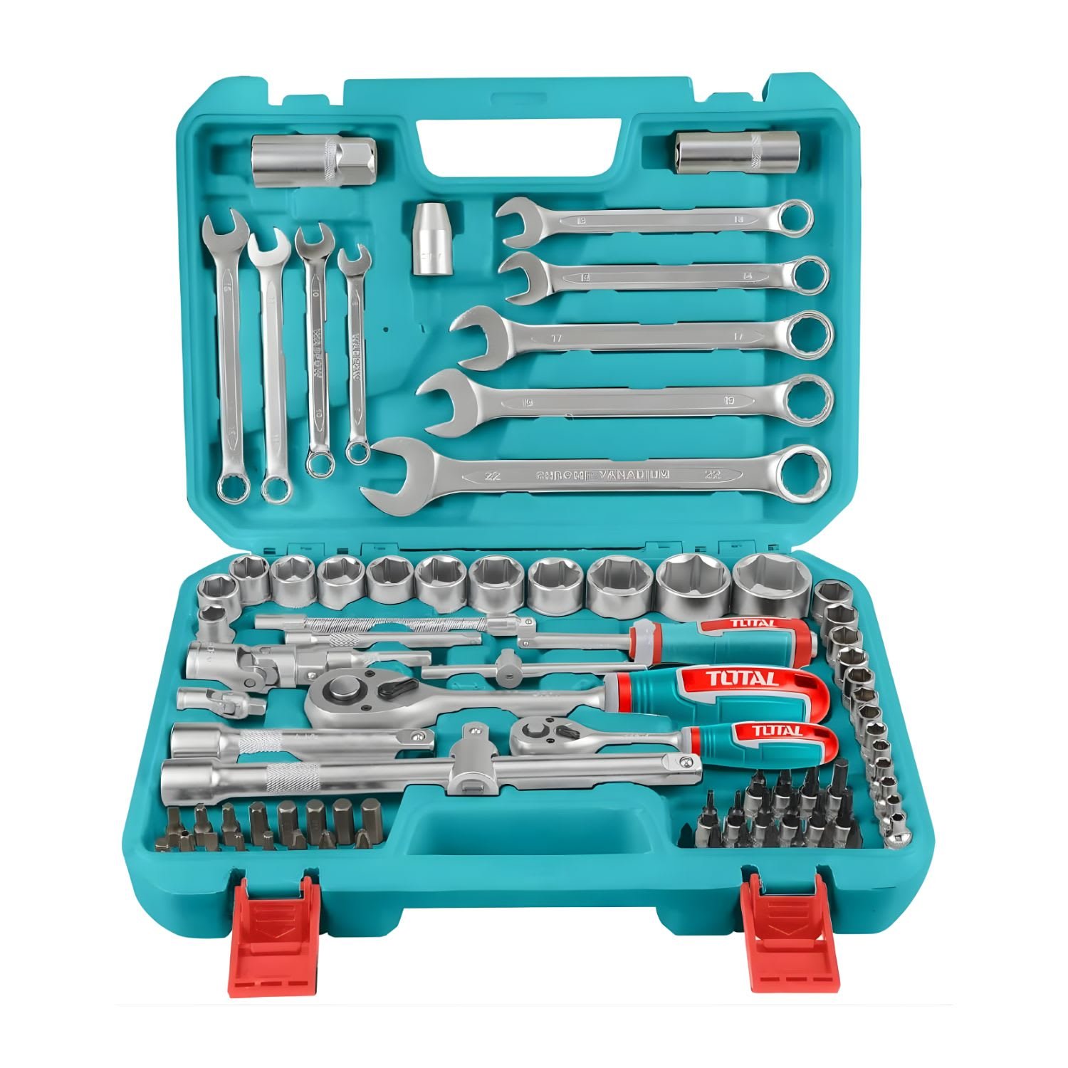 tht4218025614 Set de Herramientas con Ratchet 82Pzs Total - Imagen 1