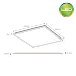 Panel Cuadrado PRO 36W Hermético IP40 Backlite Empotrar – Luz fría - Imagen 3