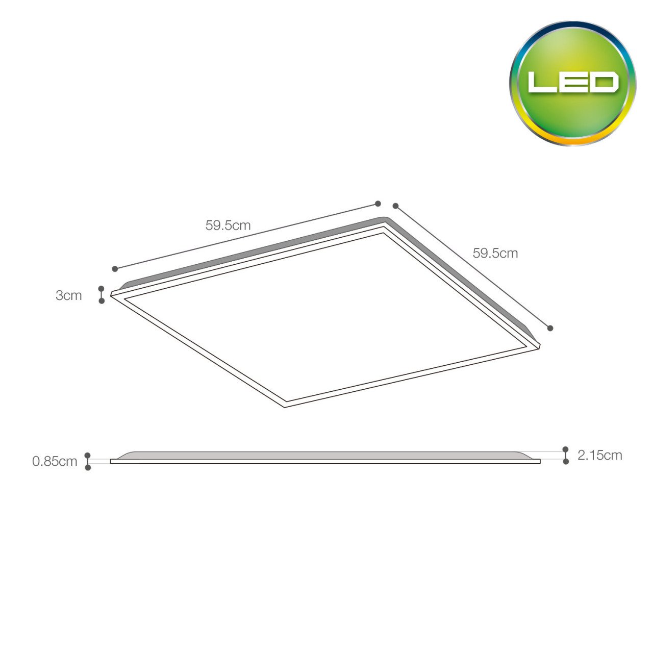 Panel Cuadrado PRO 36W Hermético IP40 Backlite Empotrar – Luz fría - Imagen 3