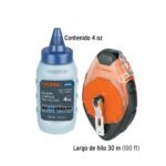 Tiralíneas profesional 30m (100 ft) plástico con tiza, Truper - Imagen 3