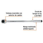 Torquímetro micrométrico cuadro 34" Truper - Imagen 3
